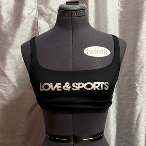 Love & Sports Black Sports Bra